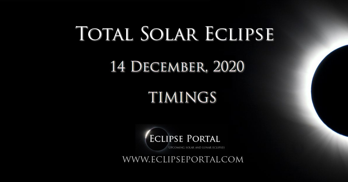 Total Solar Eclipse 2020 Timings